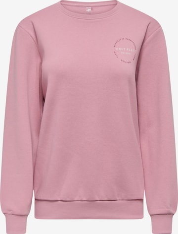 Sweat-shirt 'ONPCava' ONLY PLAY en rose : devant