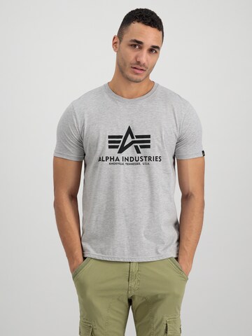 ALPHA INDUSTRIES T-Shirt in Grau: predná strana