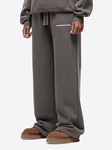 Good For Nothing Wide leg Broek in Grijs
