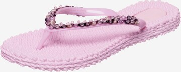 ILSE JACOBSEN T-Bar Sandals 'BEET02' in Pink: front