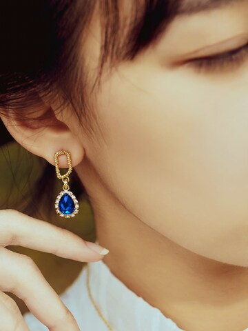 Boucles d'oreilles Victoria Hyde en bleu