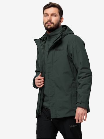 JACK WOLFSKIN Куртка в спортивном стиле 'ALTENBERG' в Зеленый: спереди