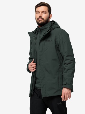 JACK WOLFSKIN Outdoor jacket 'ALTENBERG' in Green: front