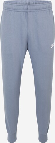 Nike Sportswear Tapered Broek 'Club Fleece' in Blauw: voorkant