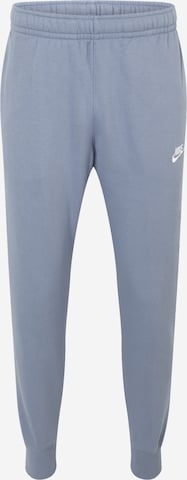 NIKETapered Sportske hlače - plava boja: prednji dio