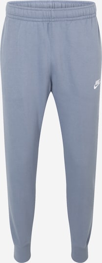 Nike Sportswear Hlače 'Club Fleece' u sivkasto plava / bijela, Pregled proizvoda