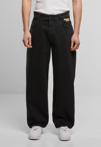 HOMEBOY Baggy Jeans 'X-tra Monster Pencil' in Black: front