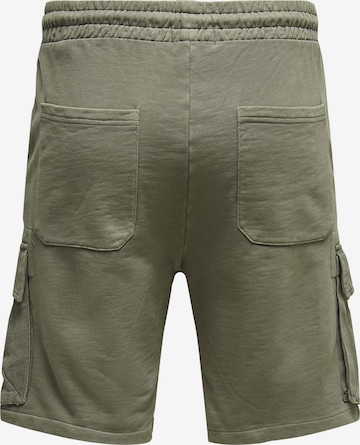 Only & Sons Regular Cargo Pants in Green