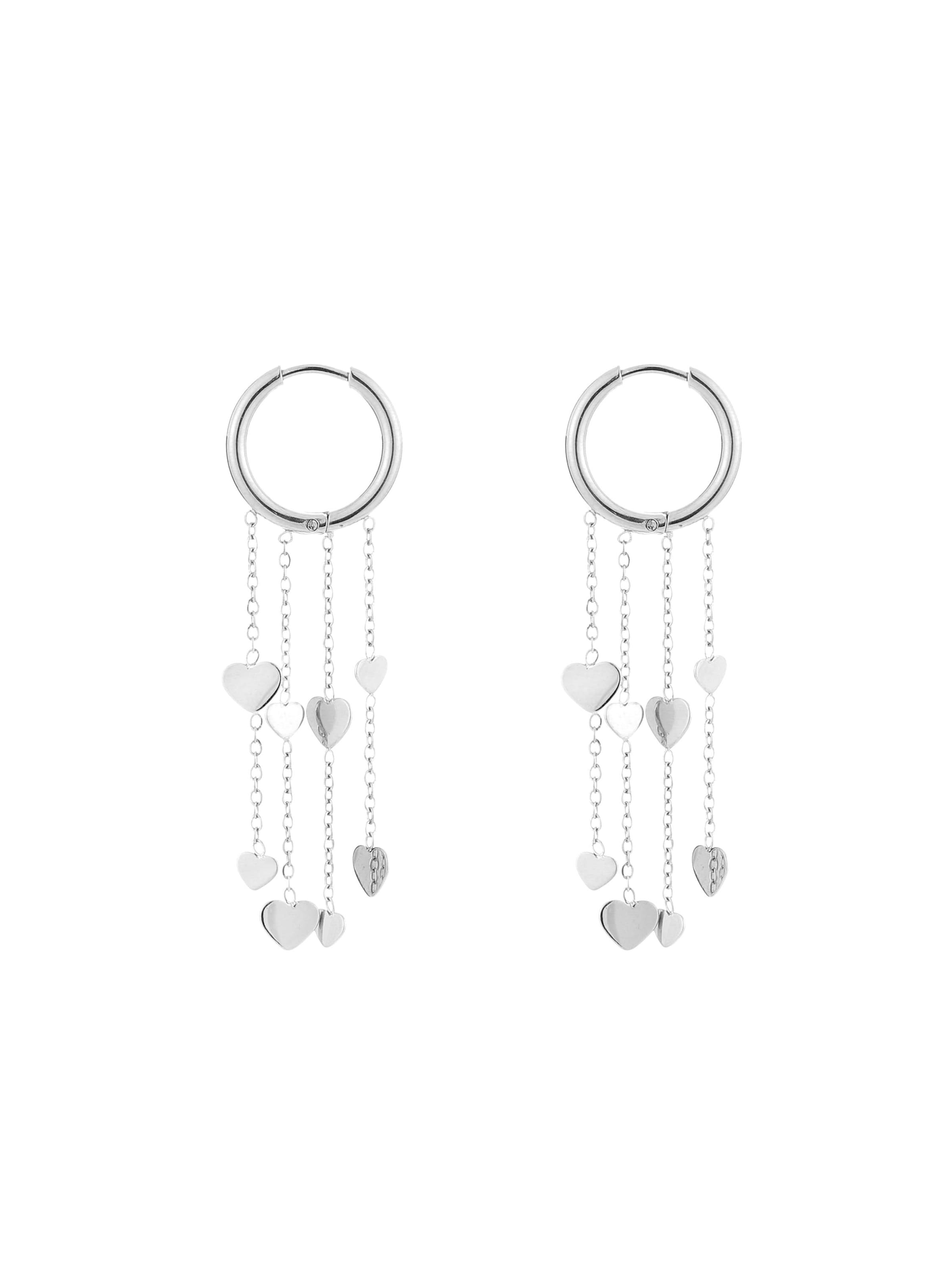 Cala Rose Ohrringe 'AYU'‌ in Silber: Vorderseite