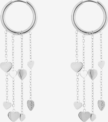 Boucles d'oreilles 'AYU' Cala Rose en argent : devant