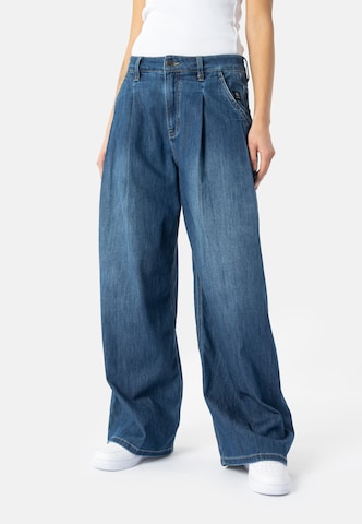 Wide Leg Jean à pince 'Kana Light' Elias Rumelis en bleu : devant