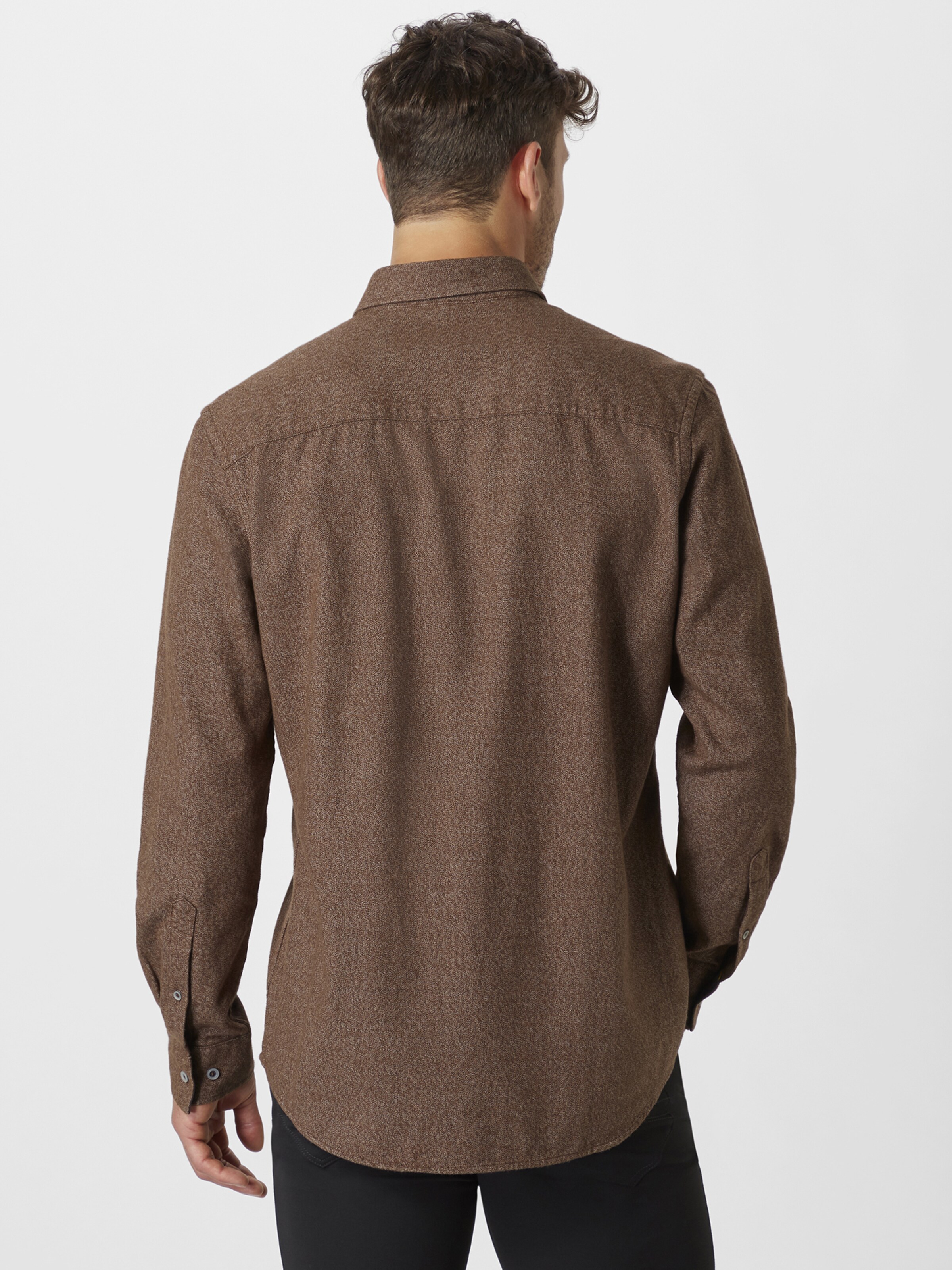 PADDOCKS Regular fit Button Up Shirt in Brown
