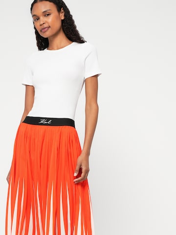 Karl Lagerfeld Φούστα 'COMMERCIAL' σε πορτοκαλί