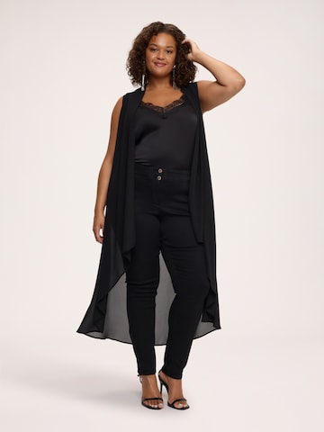 Skinny Jean Fiorella Rubino en noir : devant