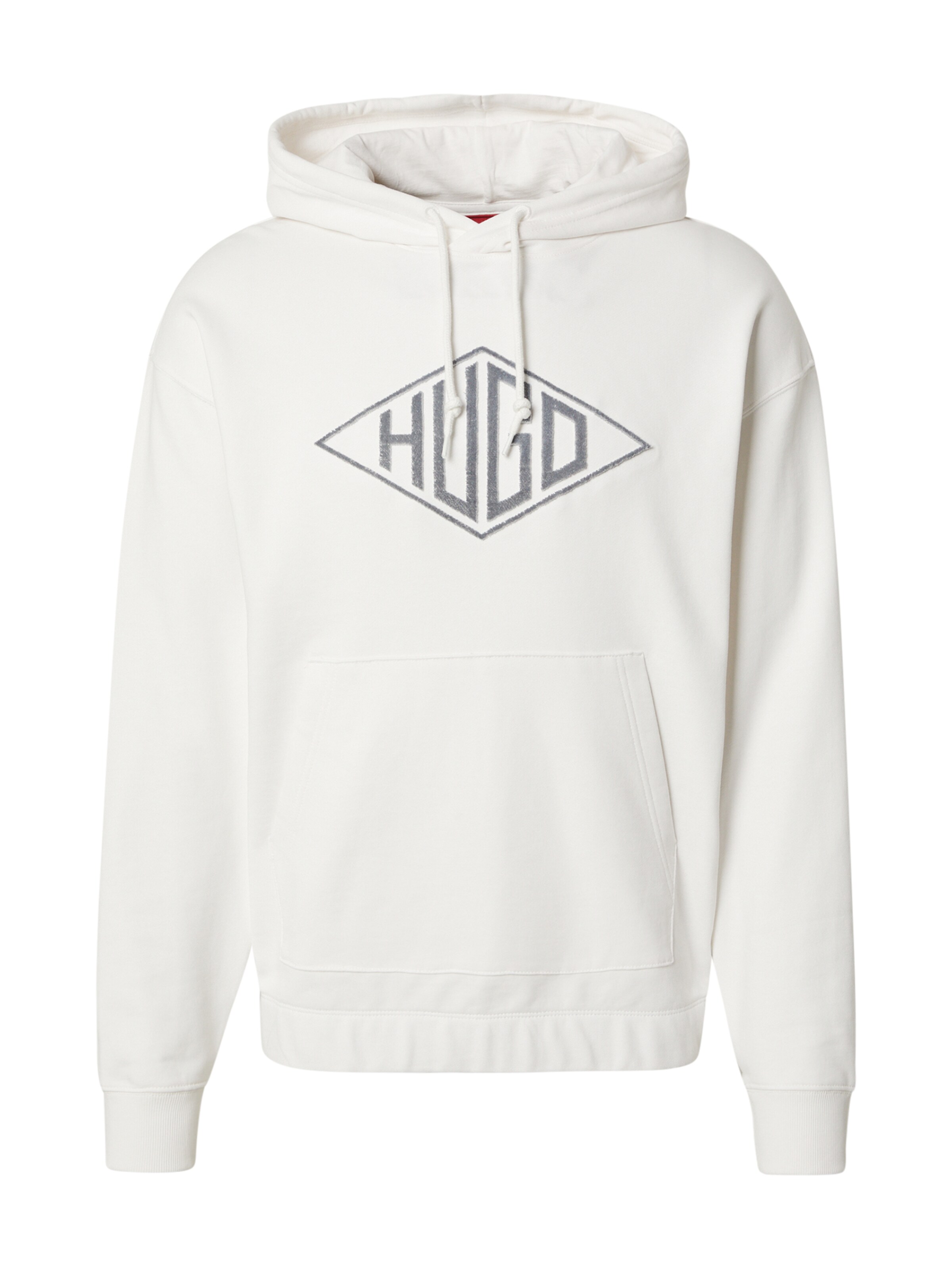 HUGO Μπλούζα φούτερ 'Dacorolo' σε λευκό: μπροστά