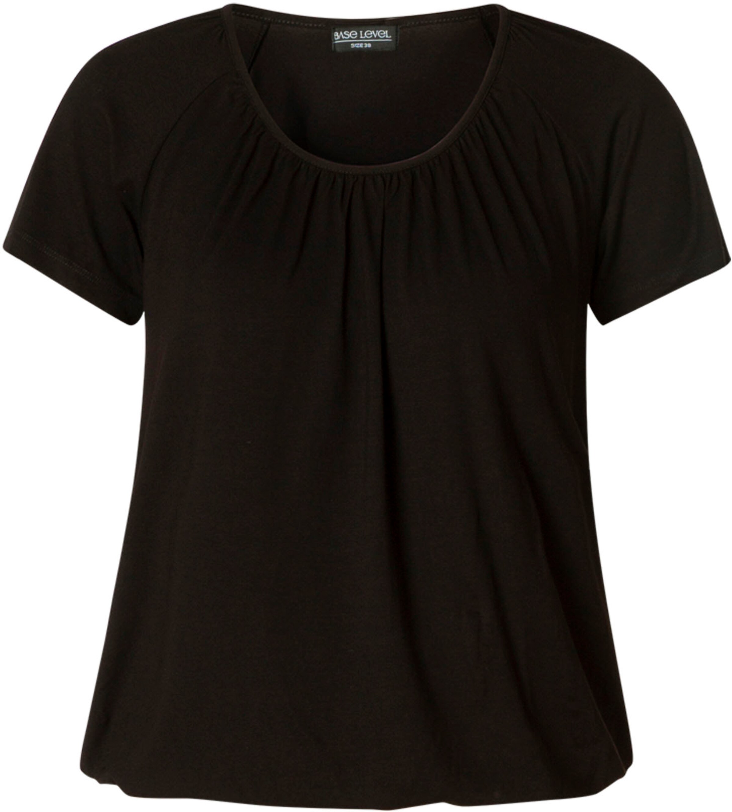 BASE LEVEL T-Shirt 'Yona' in Schwarz: Vorderseite