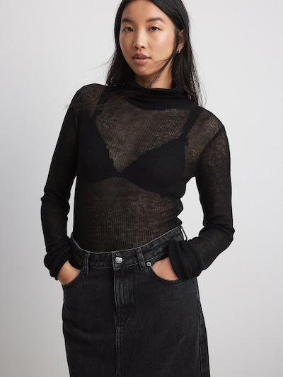 NA-KD Pullover in schwarz, Produktansicht
