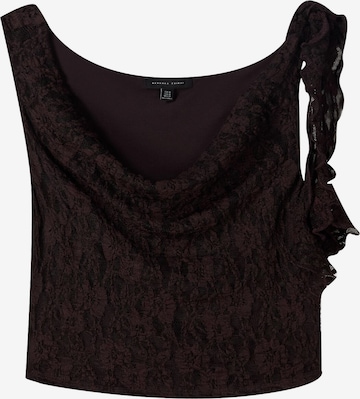 BershkaTop - smeđa boja: prednji dio