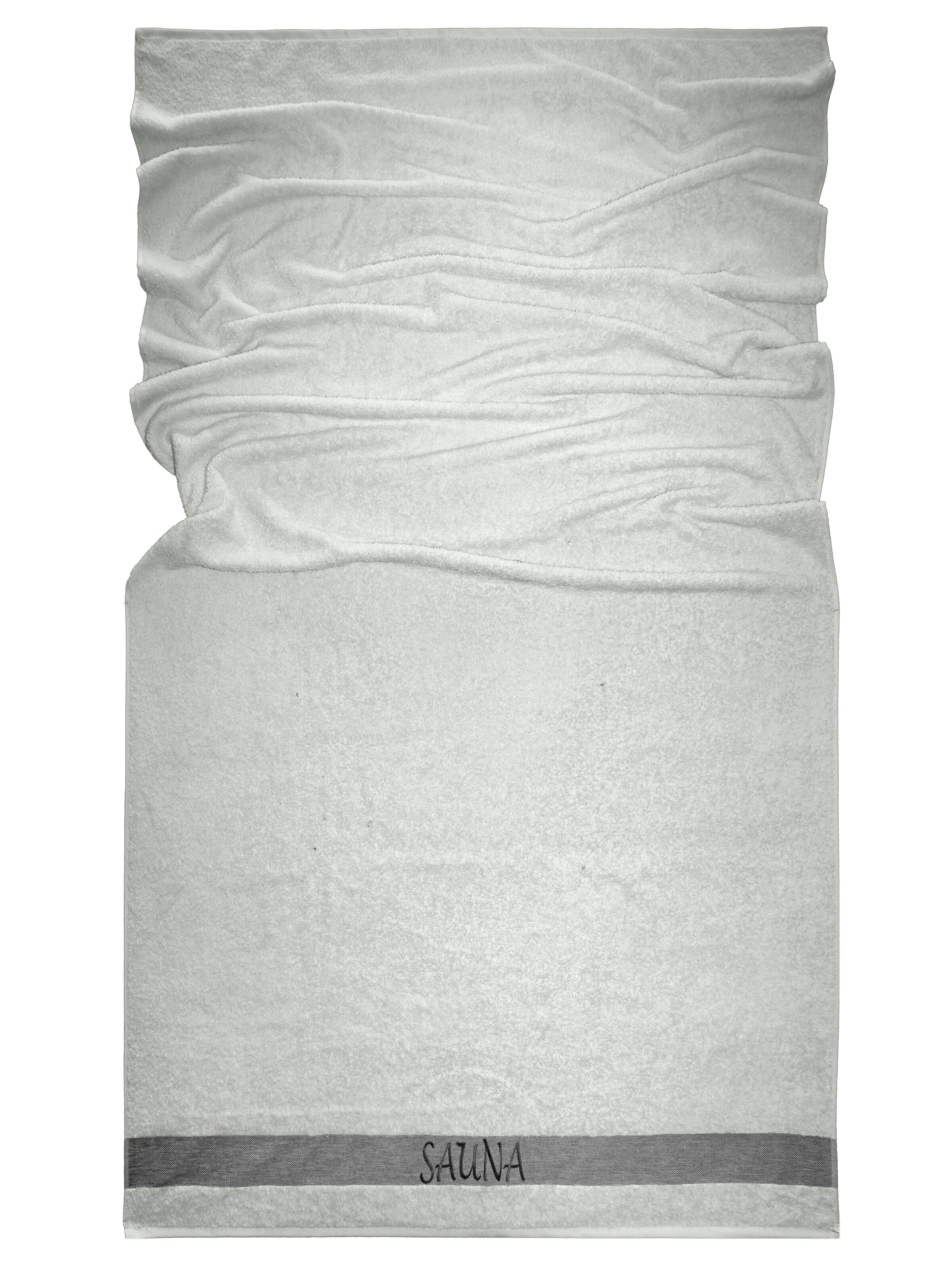 Lashuma Handtuch 'Lima'‌‌‌‌‌‌‌‌‌ in Silber: Vorderseite