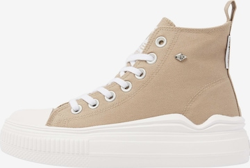BRITISH KNIGHTS Korkeavartiset tennarit 'KAYA FLOW' värissä beige: etupuoli