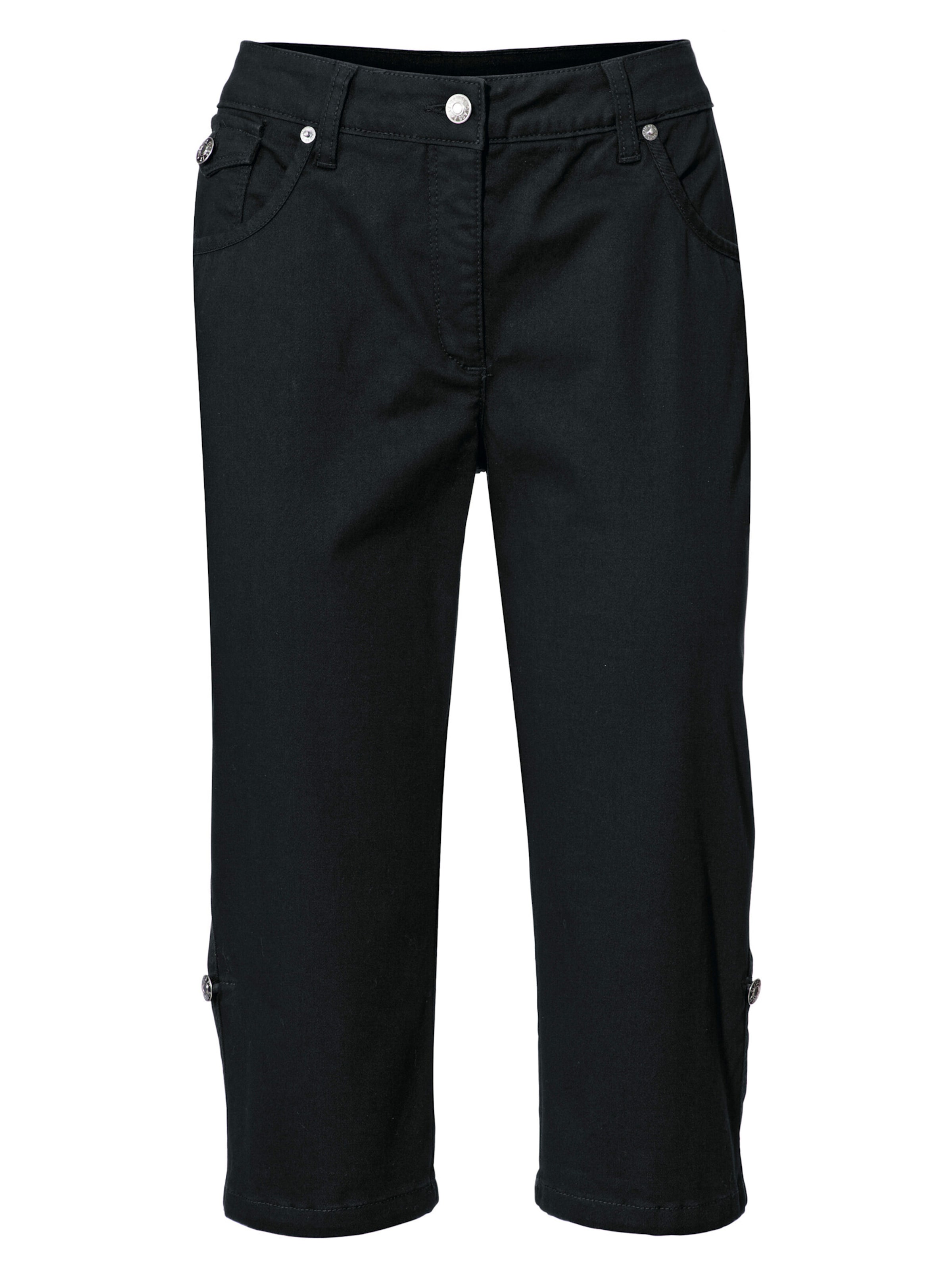 Skinny Jeans de la heine pe negru: față