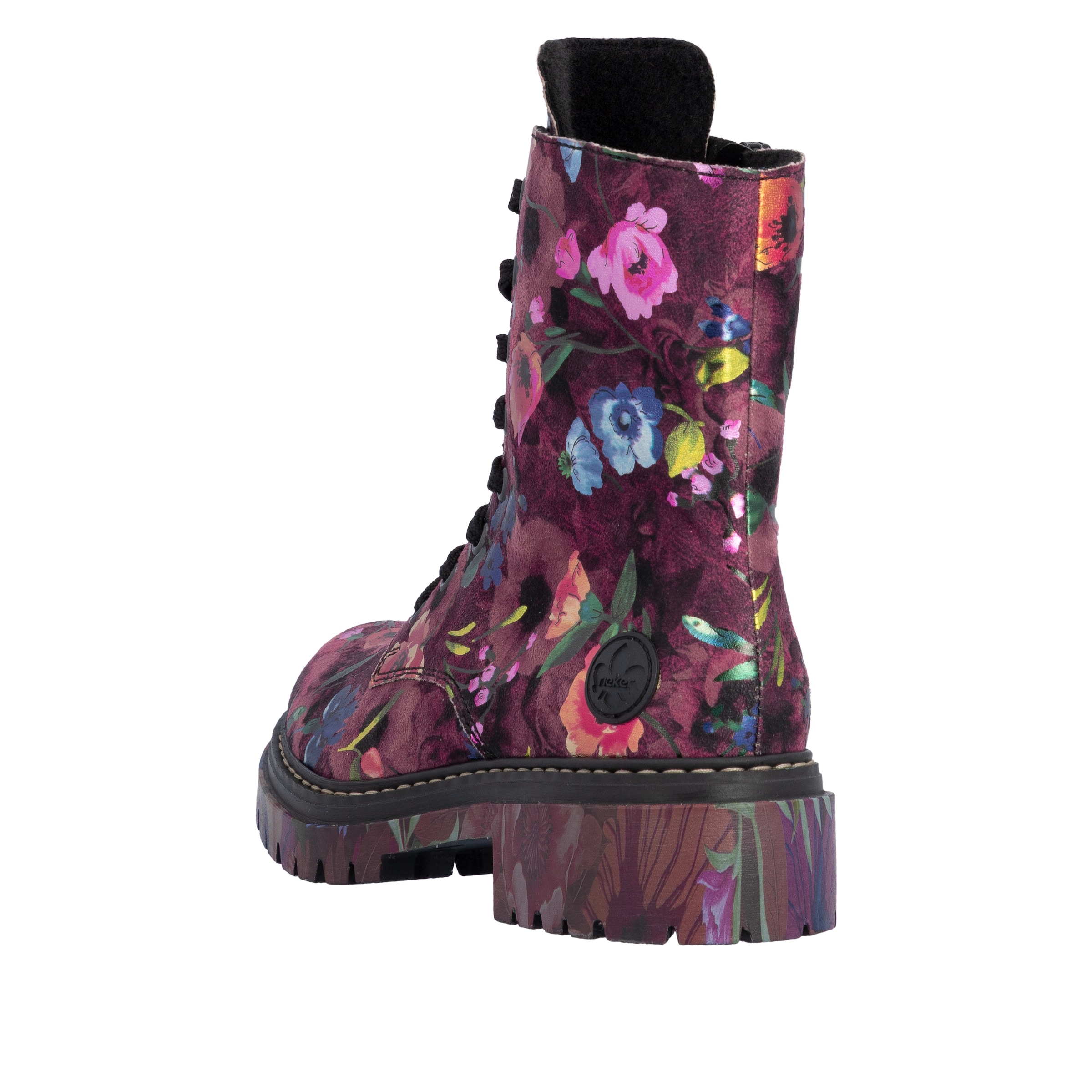 Rieker Schnürstiefelette in Pink