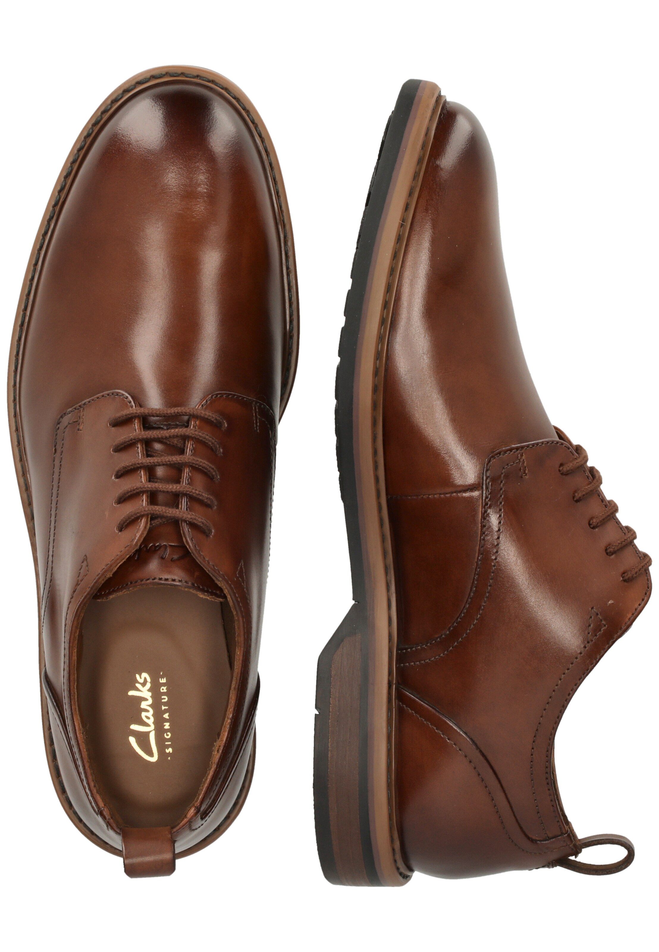 CLARKS Businessschuhe 'Aldwin Lace' in Braun