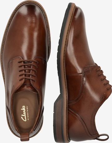 Clarks Aldwin Lace Mens Tan Leather, 8 Clarks Aldwin Lace Mens Tan Leather, 8