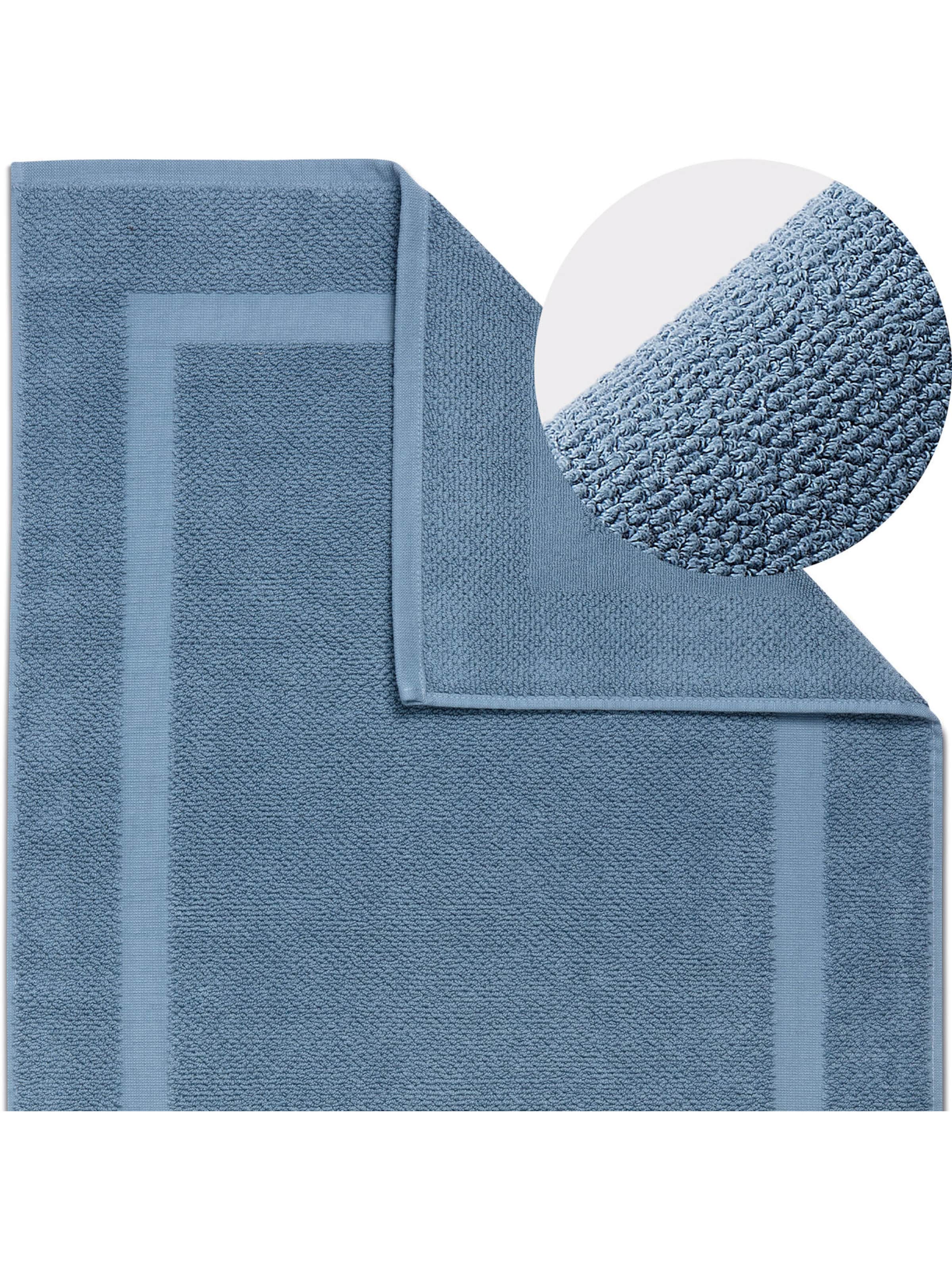 Tapis de bain 'Spa' Herzbach home en bleu