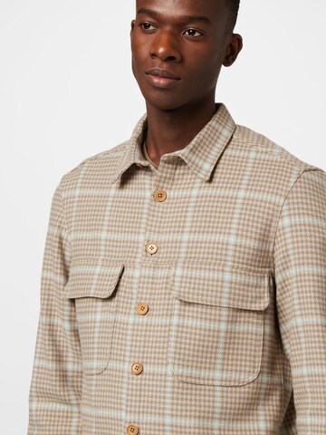 DRYKORN Regular fit Button Up Shirt 'SELED' in Beige