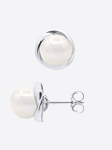 Ateliers Saint Germain - Pendientes 'ROCHEREAU' en blanco: frente