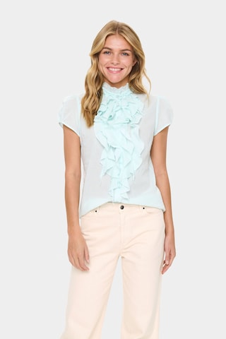 SAINT TROPEZ Blouse in Blue: front