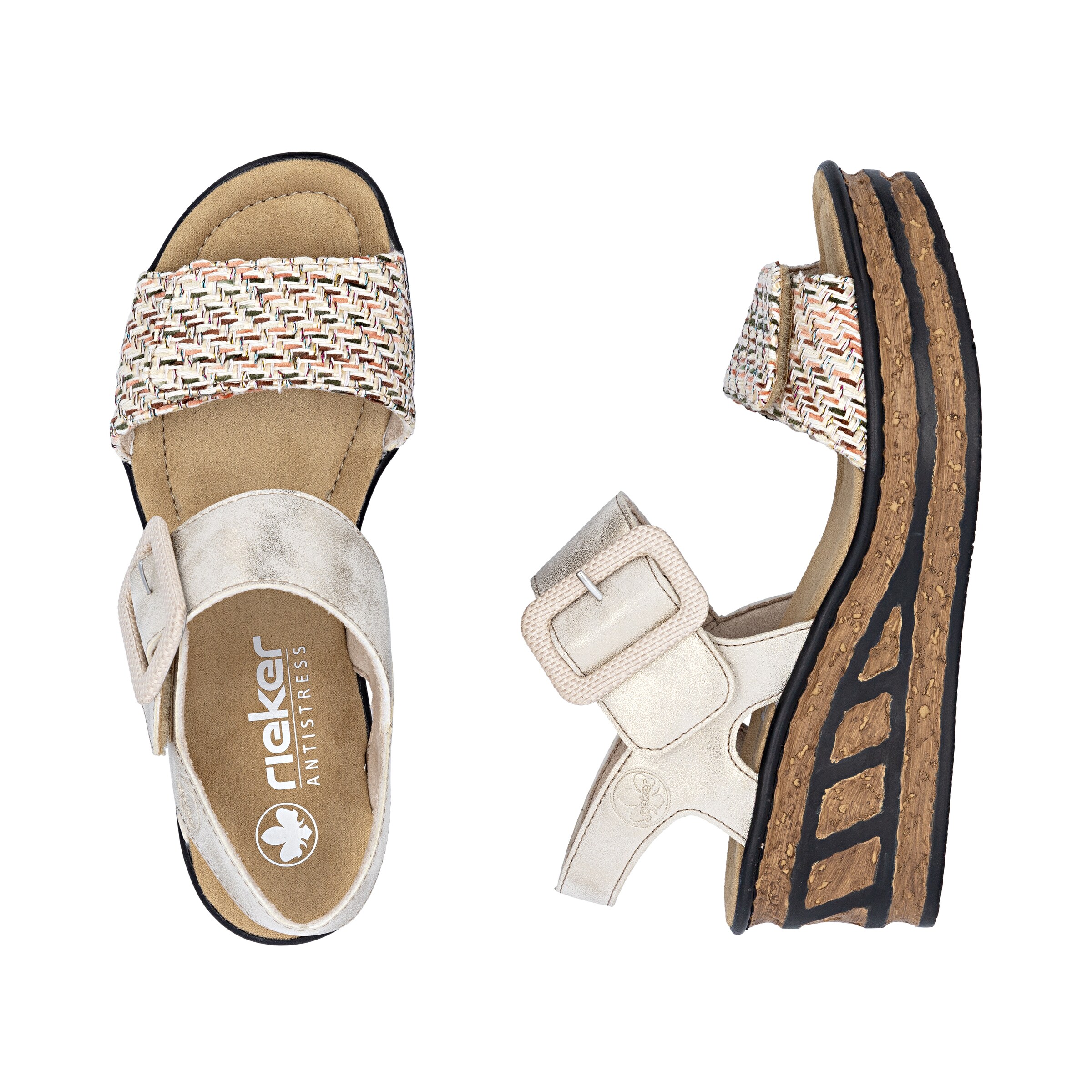 Rieker Sandals '68172' in White