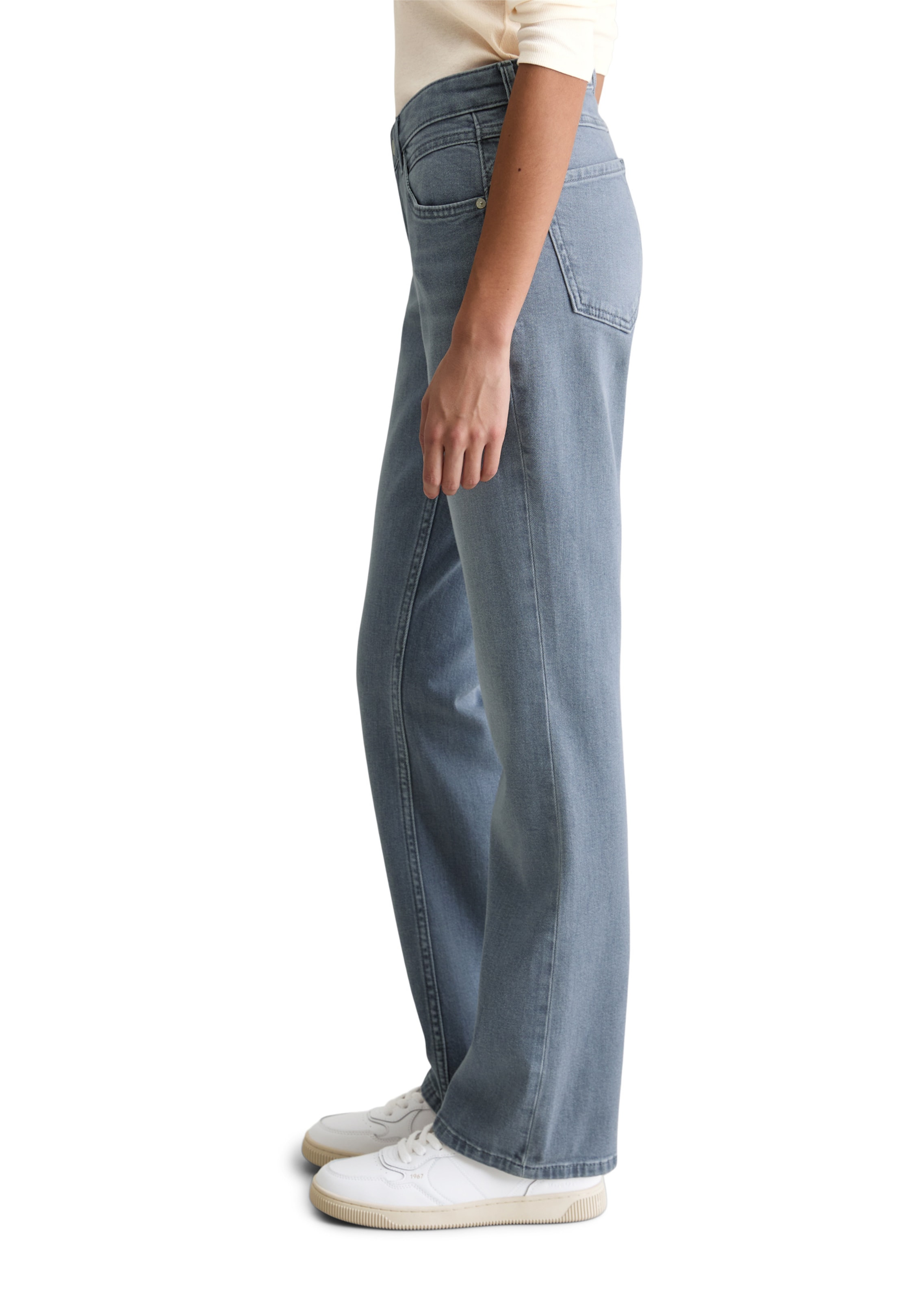 Marc O'Polo DENIM Skinny Jeans 'Nella' in Grijs