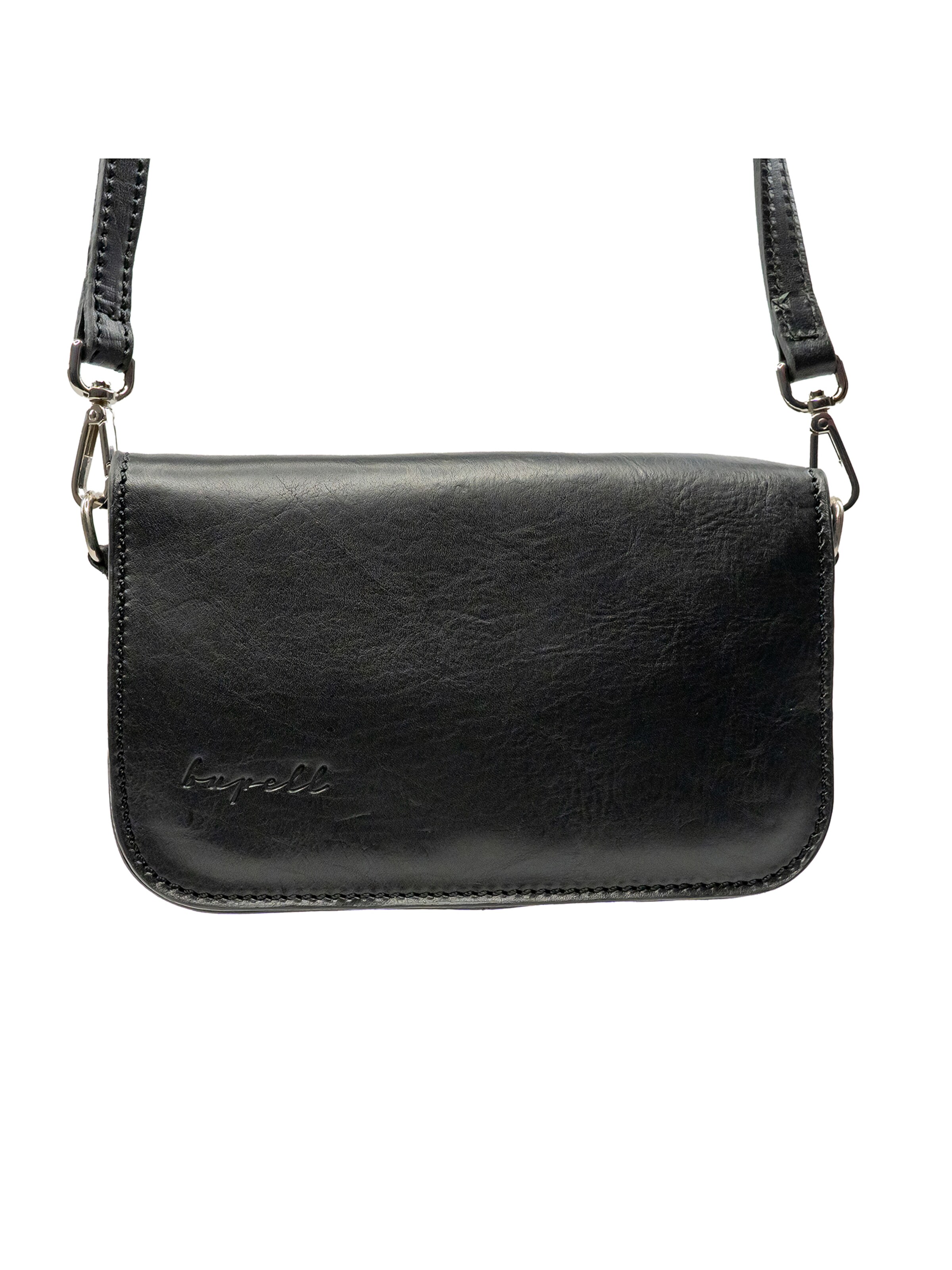 bupell Shoulder Bag 'Cinzia' in Black: front