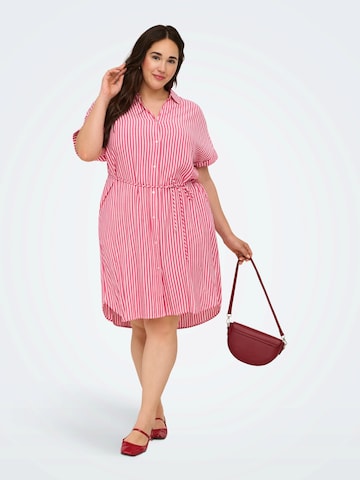 Abito camicia 'CARPENNA' di ONLY Carmakoma in rosa