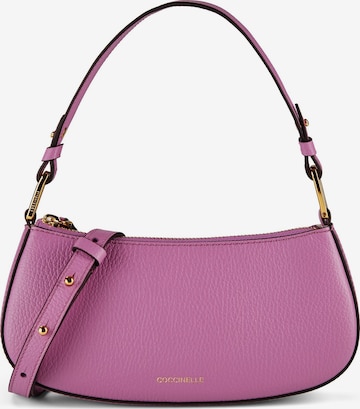 Coccinelle Schoudertas 'Merveille' in Lila: voorkant