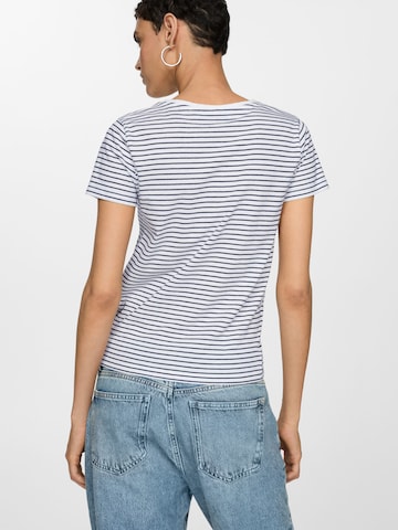 Tricou de la MANGO pe albastru
