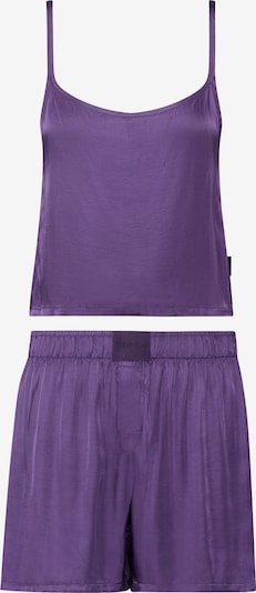 Calvin Klein Underwear Pyjama 'Pure Sheen' en violet / noir, Vue avec produit