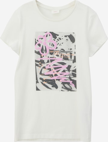 T-Shirt s.Oliver en beige : devant