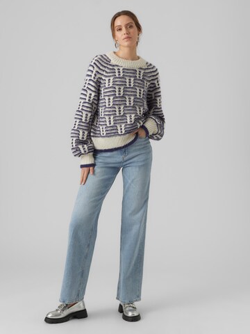 VERO MODA Пуловер 'SOLANGE' в бежово