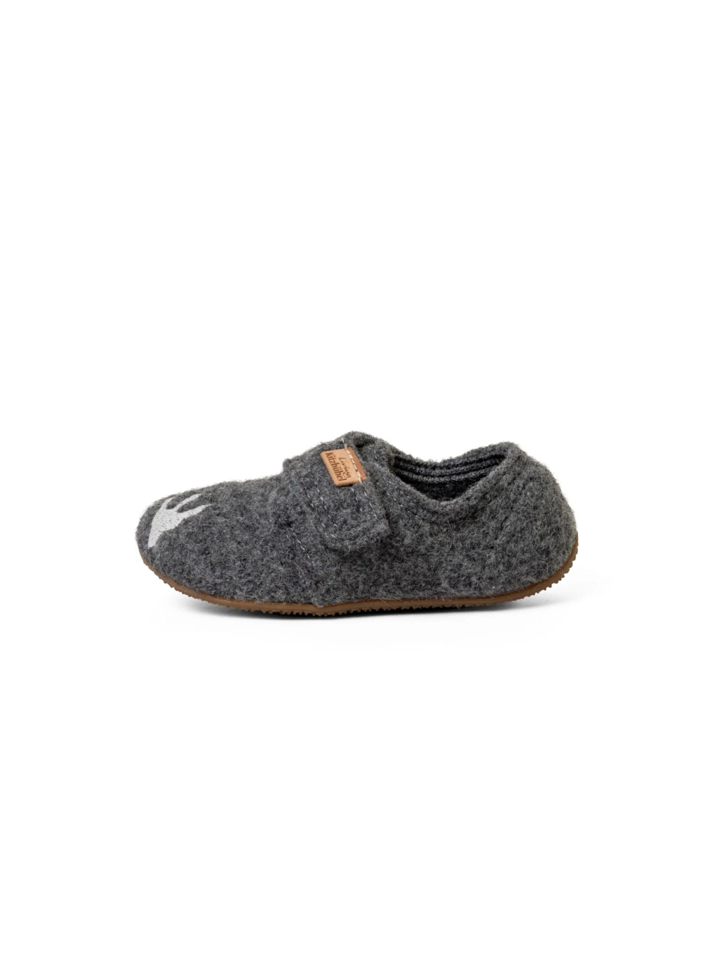 Living Kitzbühel Slippers 'T-Rex' in Grey: front