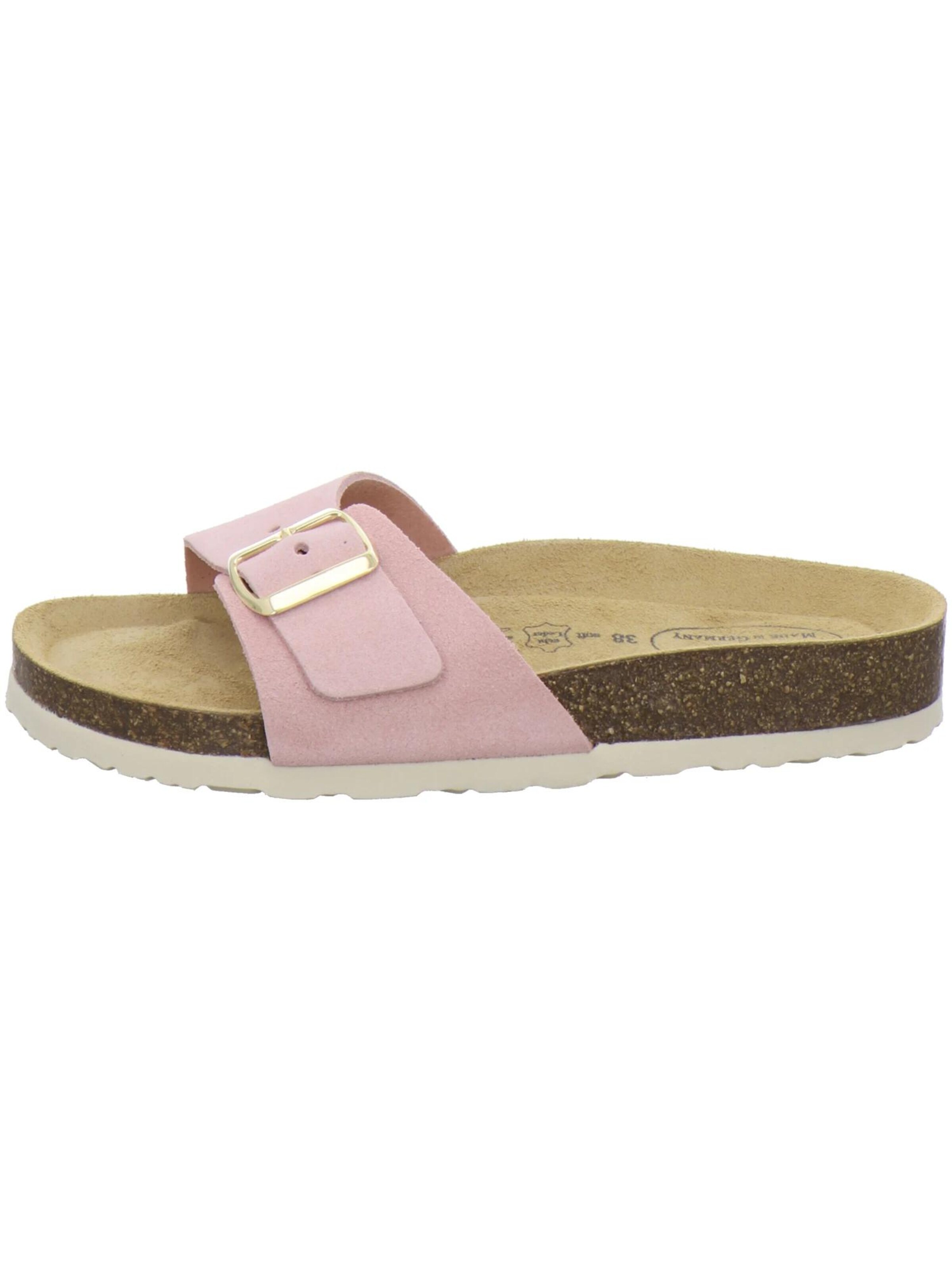 AFS-Schuhe - Zapatos abiertos 'Pantoletten Damen Einschnaller rose' en rosa