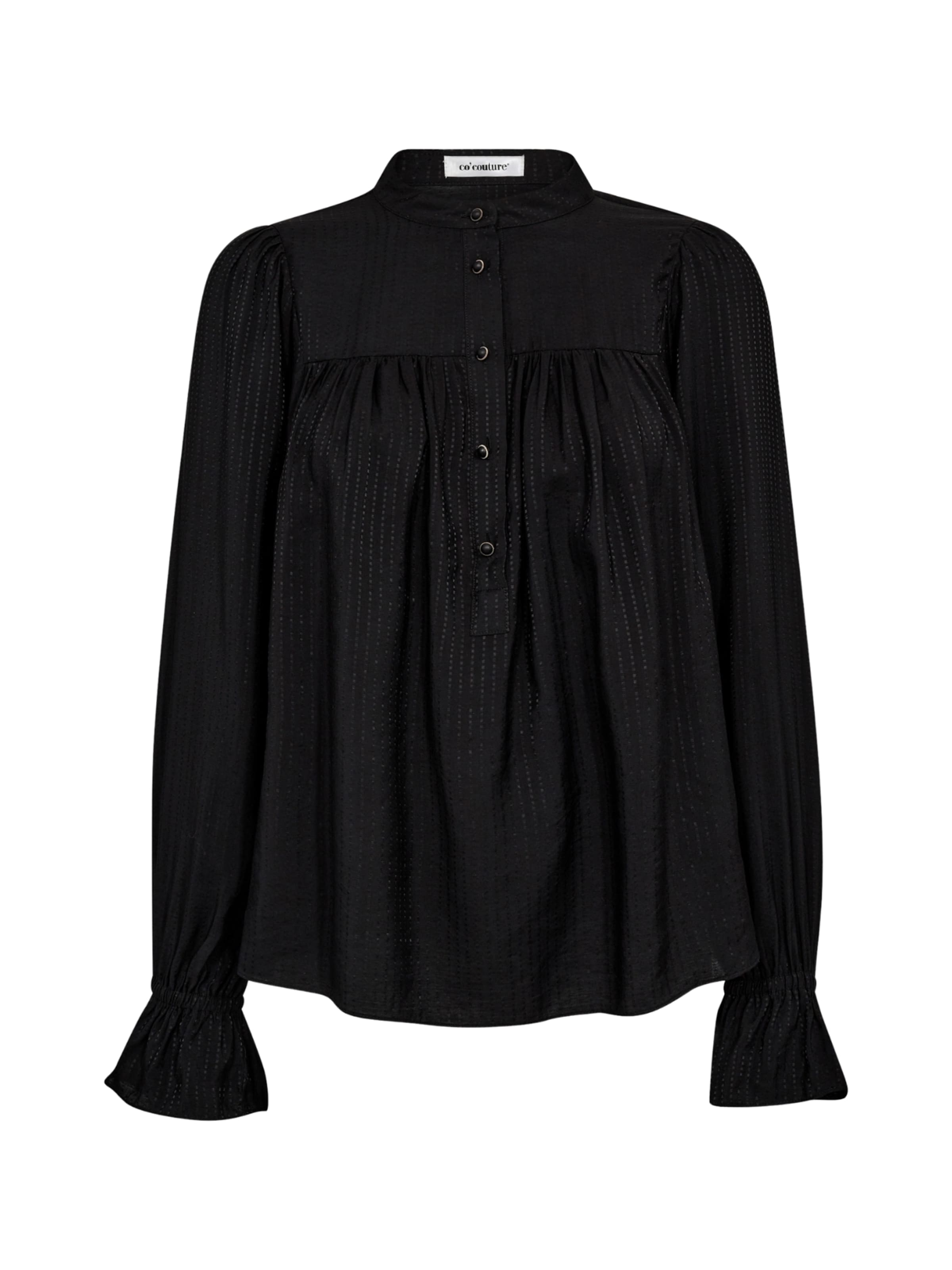 Chemisier 'Niam' co'couture en noir : devant