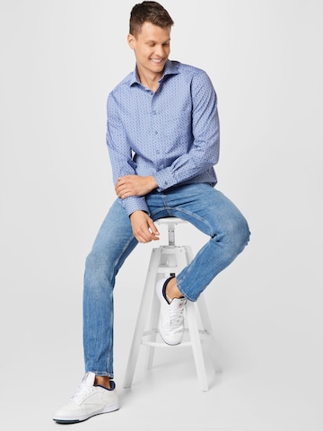 ETERNA - Ajuste regular Camisa 'MODERN FIT' en azul