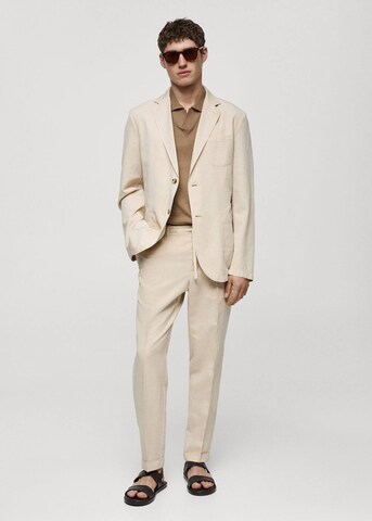 MANGO MAN Regular Pantalon 'Delave' in Beige