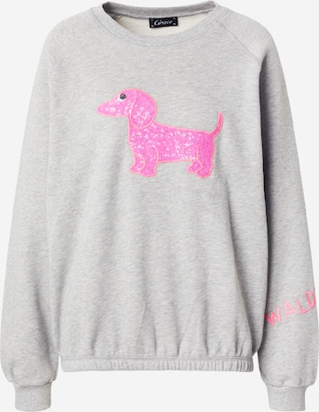 GraceSweater majica 'WALDI' - siva boja: prednji dio