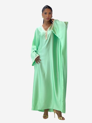 Elara Kleid in Grün: Vorderseite