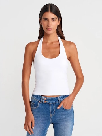Camicia da donna di Dilvin in bianco: frontale
