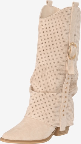 Bottes de cowboy Salinyang en vert : devant